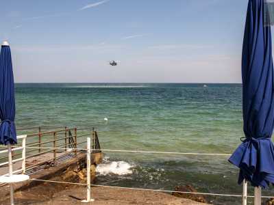 Aeronautica, esercitazione di salvataggio in mare